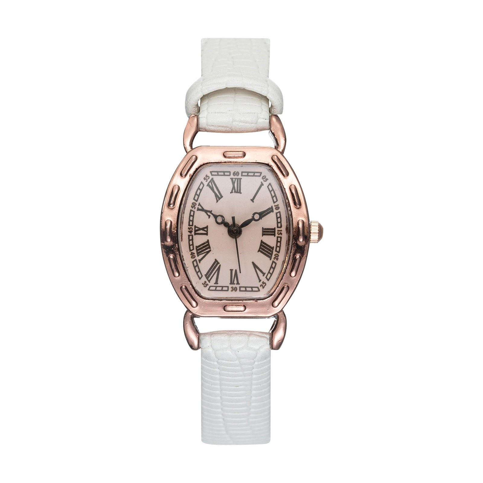 

Женские часы с тонким ремешком, квадратные женские часы с винным ведром, кварцевые часы, подарочные часы One Size белый