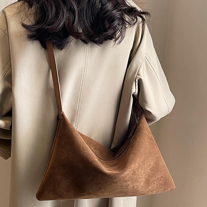 Women's High End and Versatile Ins Style Niche Women's Matte Single Shoulder Crossbody Bag