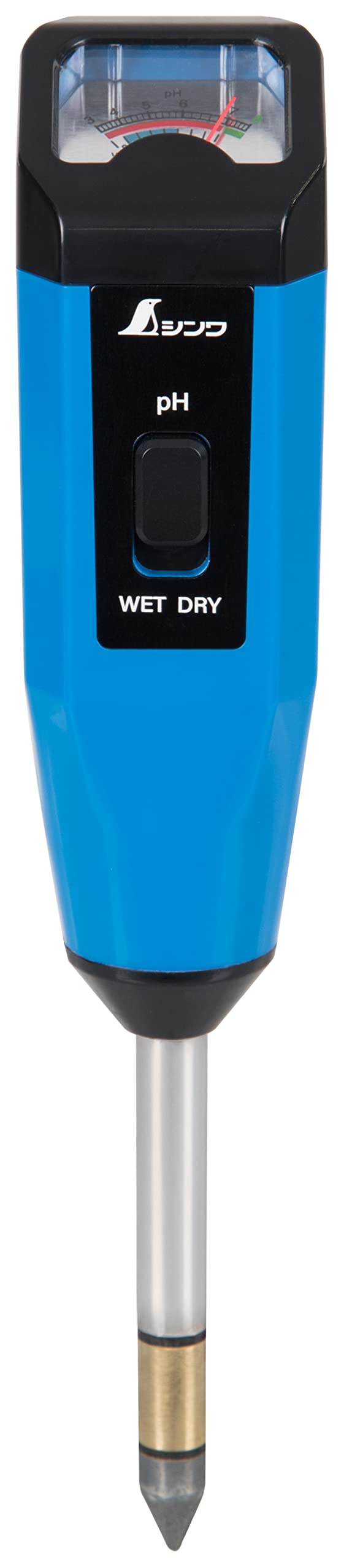 

Shinwa Sokutei Soil Acidity Meter with measurement condition check function 72787 (pH) B-2 синій