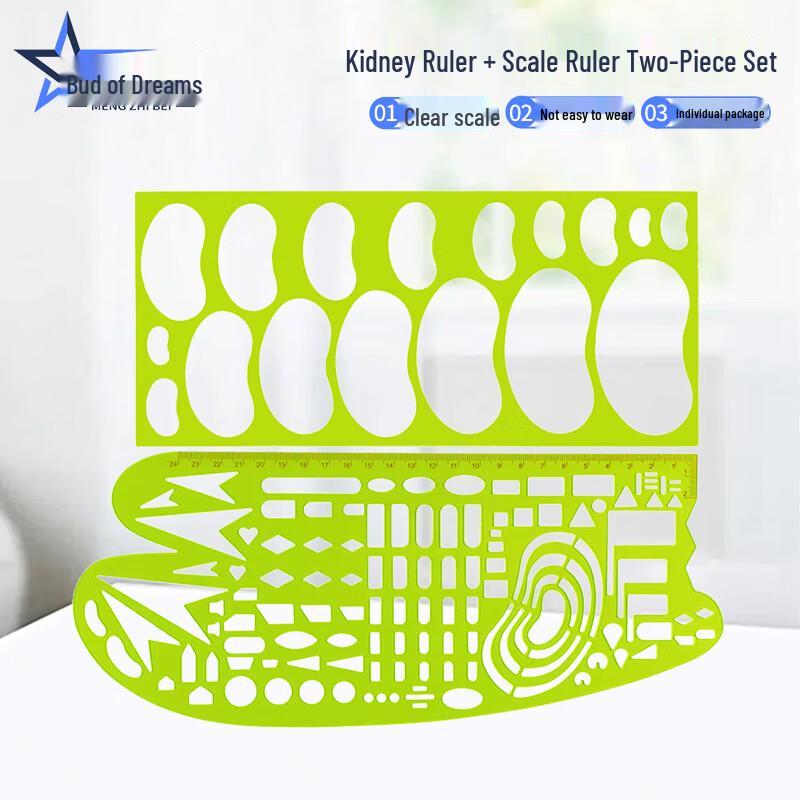 Military Tactical Mapping Ruler Set