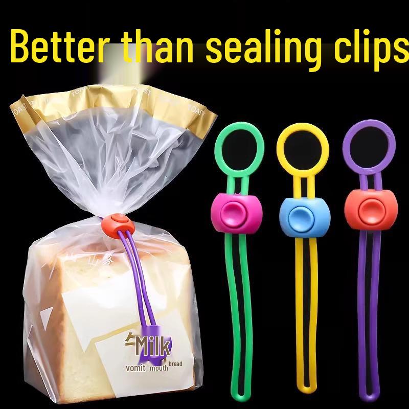 Colorful Multifunctional Kitchen Bag Sealing Clips and Twist Ties