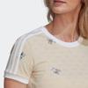 adidas Originals x Disney Stitch Cropped Short Sleeve T-Shirt Beige Women HT3942