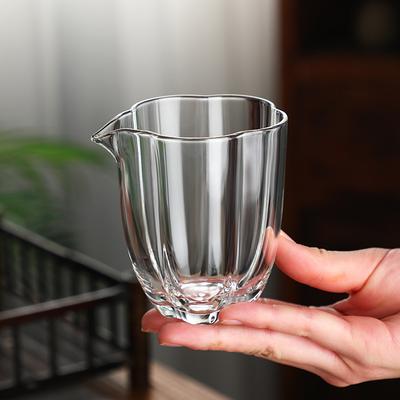 High Borosilie Glass Cup Plum Blossom Heat Resistant High Temperature Tea Cup Kung Fu Transparent Home Tea Ceremony Accessories