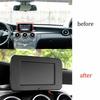 For Benz C-Class Carbon Fiber Car GPS Navigation Cover Frame Decor Trim 2015-18