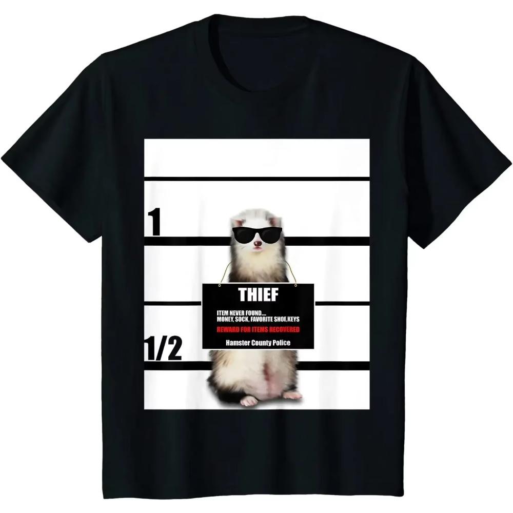 

Футболка с изображением хорька, забавная футболка с изображением хорька-вора, подарочная футболка XXXXXL