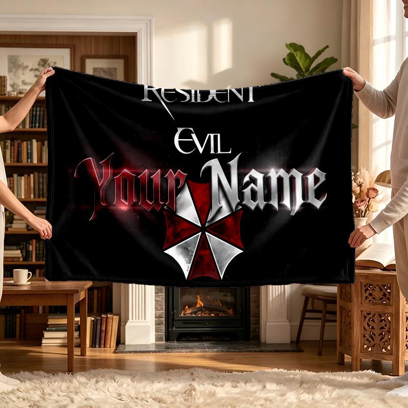 Umbrella Corporation (5) Personalizovaná deka se jménem Měkký útulný dárek na pohovku postel gauč Dekorace do domácnosti