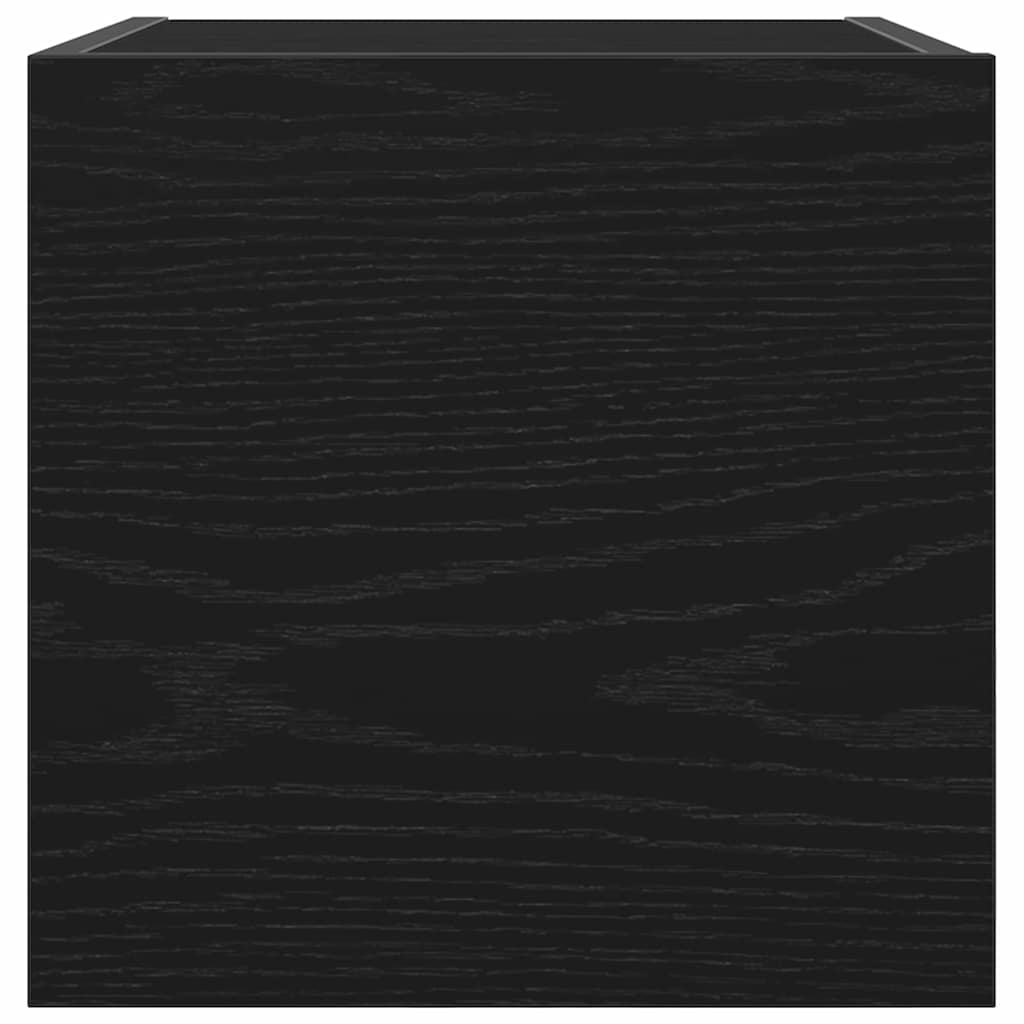 Wall Mounted TV Shelf 2 pcs Black Oak 30.5 x 30 x 30 cm