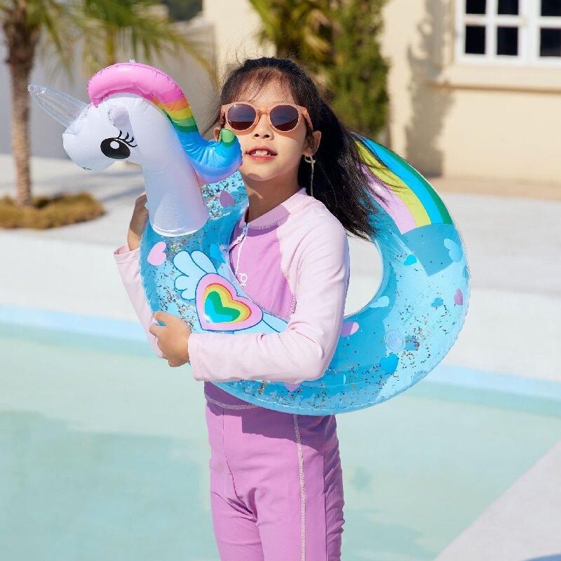 Rooxin Aufblasbarer Pool Schwimmer Schwimmring Tube für Kinder Erwachsene Wasserspiel Schwimmsitzring Schwimmkreis Sommer Strandparty