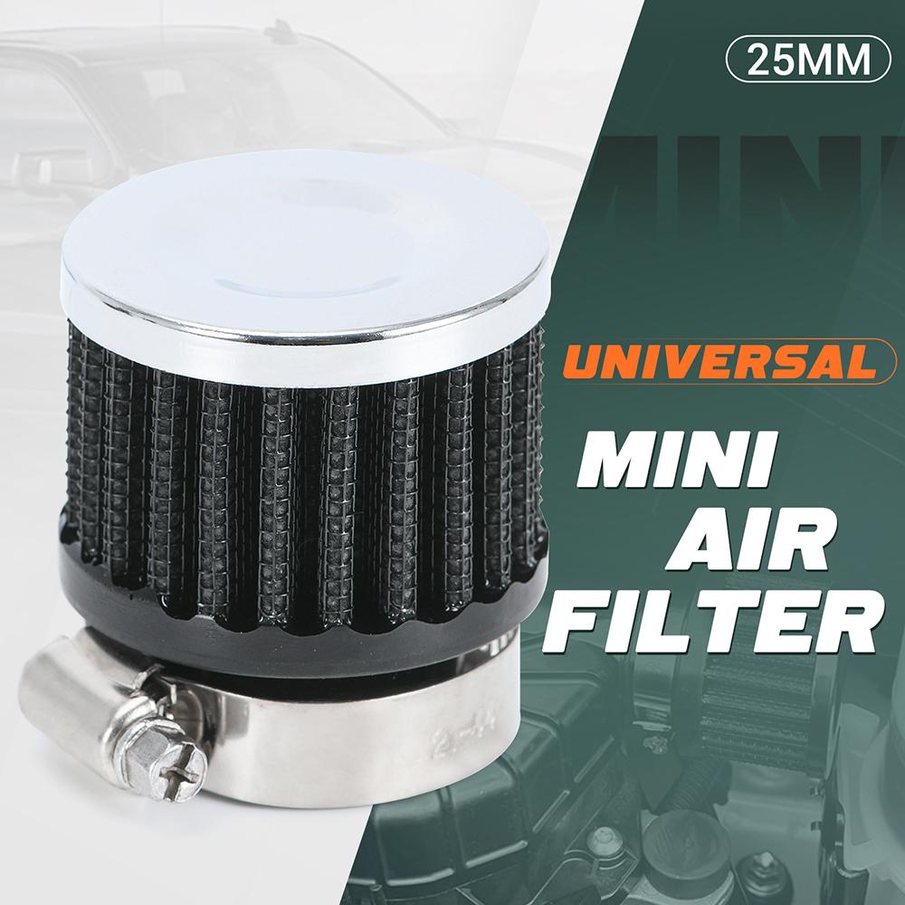 Universal Car Air Filter 12mm 25mm for Motorcycle Cold Air Intake High Flow Crankcase Vent Cover Mini Breather Filters