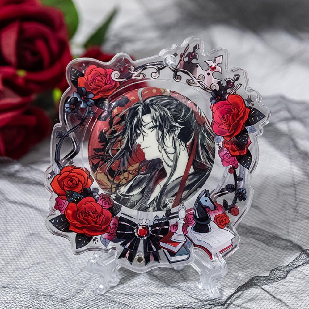 Clear Pins Display Base Creative Acrylic Badge Flower Cute Anime Badge Holder  Backpack Decor