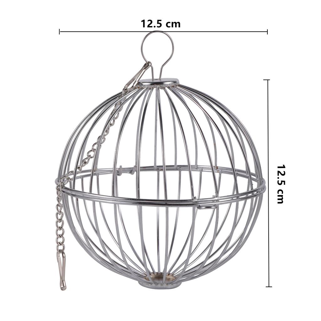 1Pc Stainless Steel/Plastic Round Sphere Feed Dispense Exercise Hay Feeder Hanging Hay Ball Guinea Pig Hamster Rabbit Pet Toy