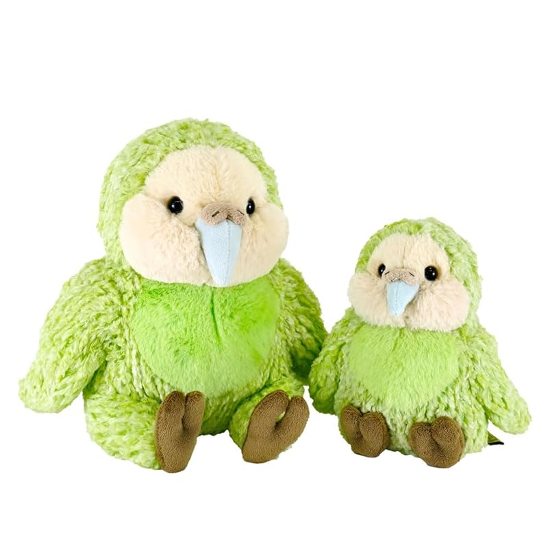 SunLemon Fluffies Small Kakapo 15x14x16cm Plush Animal, Cute, Rare Animal Series, P-1403