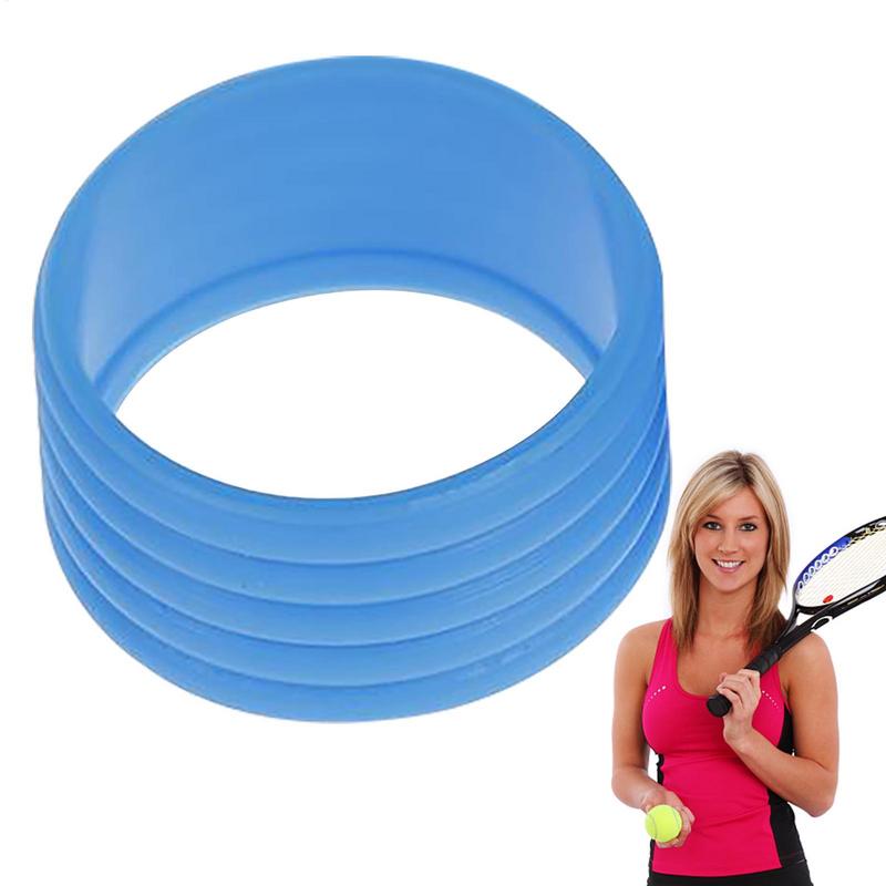 Silicone Tennis Racket Grip Ring Handle Closure Rubber Sweat-absorbing Band Fixed Stretchable Handle Tennis Accessories