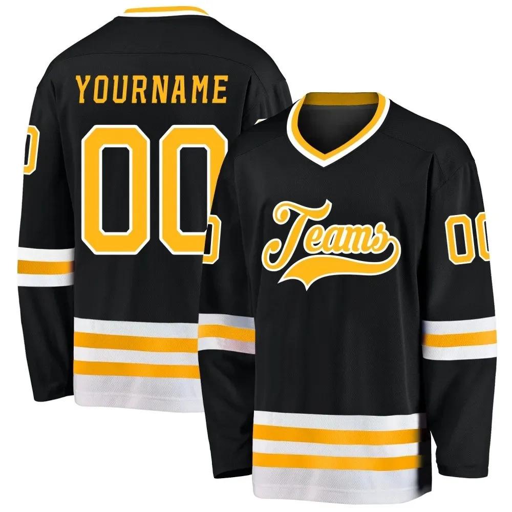 Customized 3D Print Ice Hockey Jersey - Personalized Name & Number for Team, Competition, or Training for Men, Women, and Youth