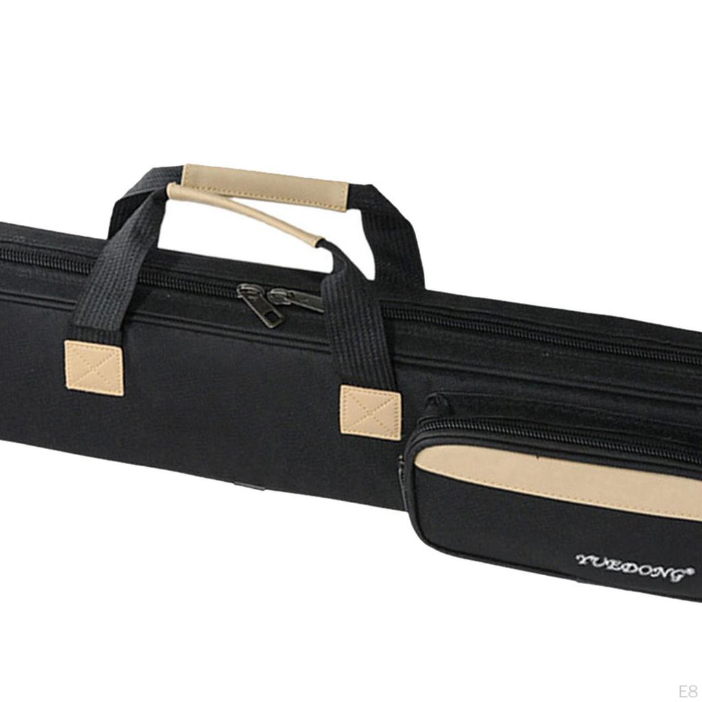 Flute Carry Bag Carrying Handle Accessories Can Hold 7 Flutes with Side Pocket Adjustable Shoulder