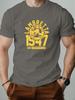 T-shirt da uomo in cotone LAMBRETTA Estiva Girocollo Manica Corta Grafica Traspirante Moda Casual T-shirt