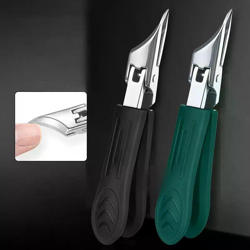 Stænkfri Negleklipper Stor Tyk Hård Speciel Negleklipper Skarp Diagonal Tang Neglesaks Husholdnings Manicure Værktøj