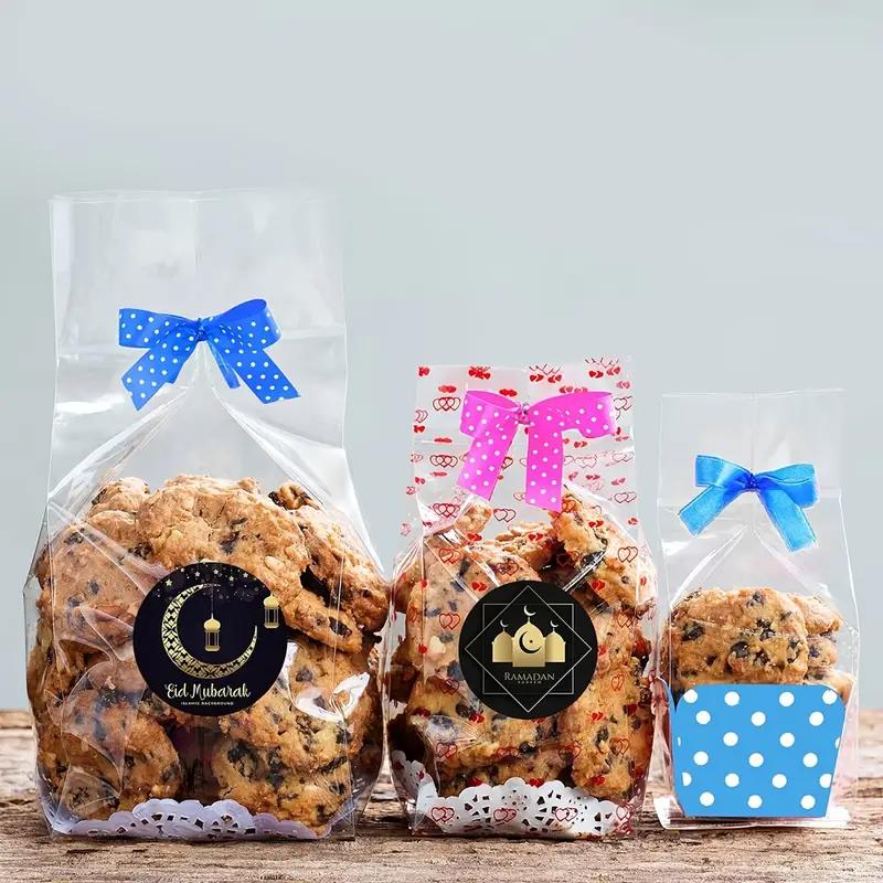 500/1500pcs Eid Mubarak Celebration Stickers, Ramadan Stickers, Islamic Festival Decorations, Muslim Holiday Labels,Ramadan Party Supplies