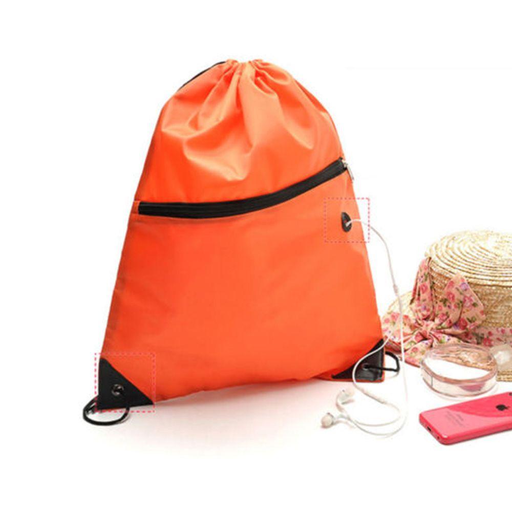 Cinch Sack Sport School Duffle Waterproof Gym Drawstring Bag Pack Pouch Backpack