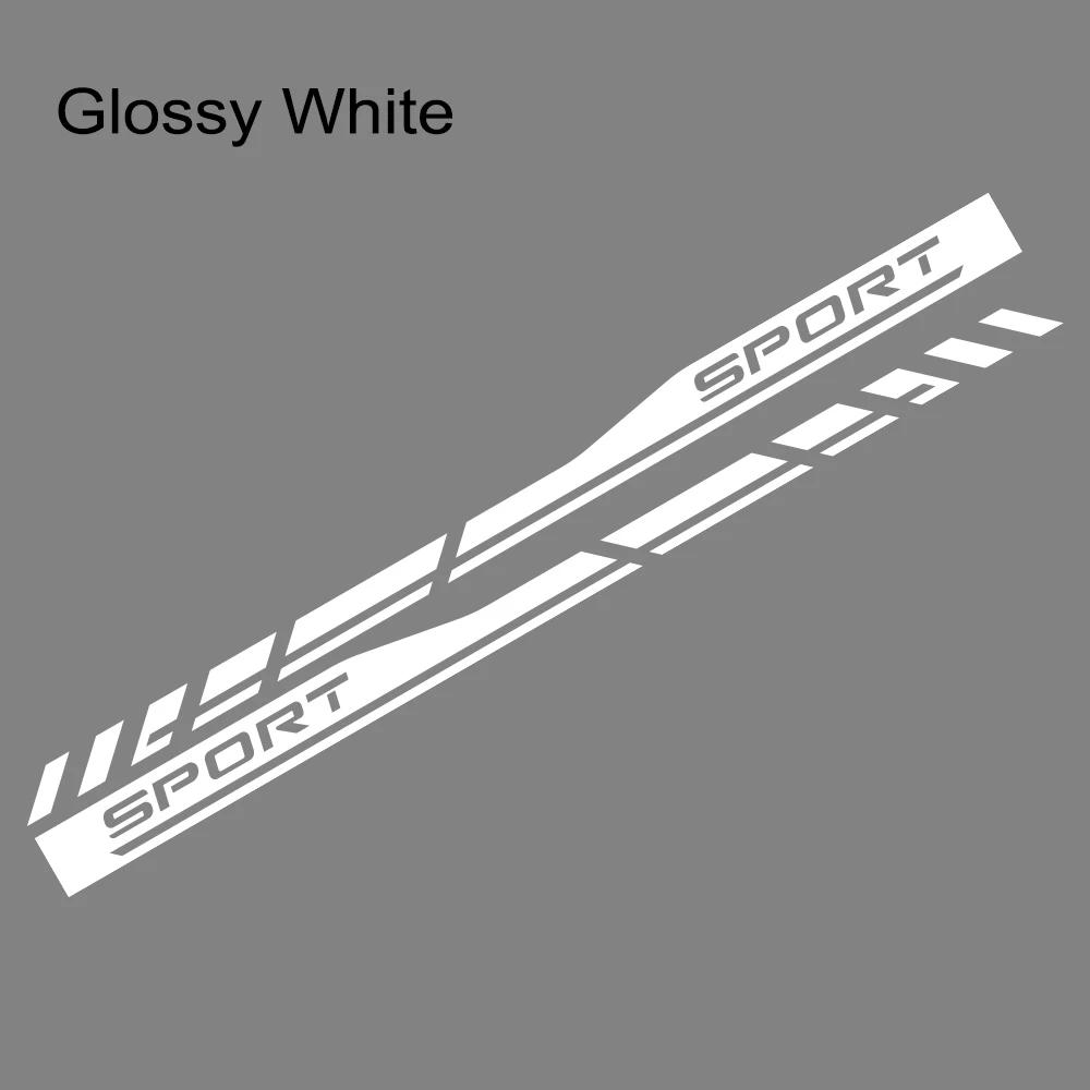 2PCS Car Door Side Skirts Stickers Sport Car Vinyl Decals Self-adhesive Car Body Decoration Sticker Accessories For Toyota RAV4