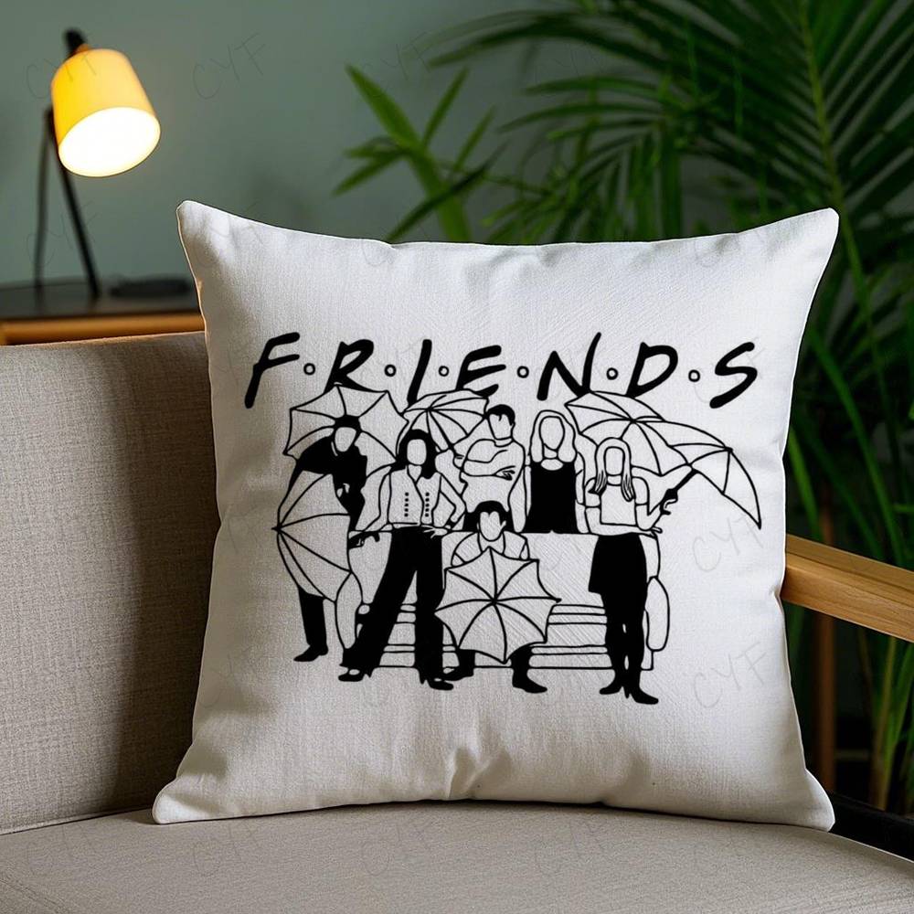 Classic F-Friends Tv Show Pillow Case Custom Printed Brushed Fleece Pillow, Baby Skin-Touch, Eco-Friendly Dye-Sublimation Cushio