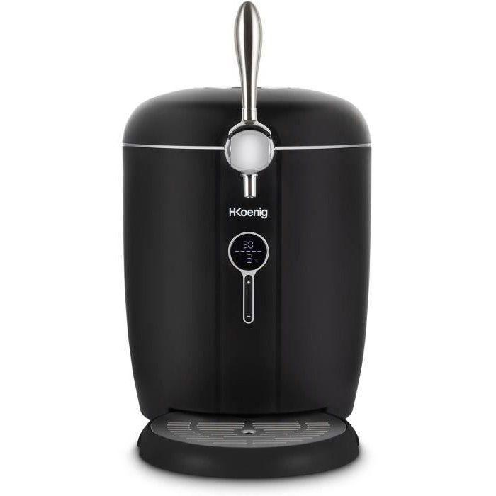 Tireuse a biere HKoeNIG BW1688 - Capacité 6L - Température réglable 3°C a 12°C 6 - Compatible tous fûts - Noir