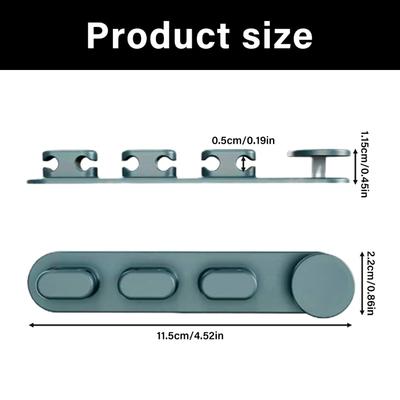 Portable Cord Holder With Strong Adhesive Backing Cable Management Holder For Desk Or Wall Multiple Device Use