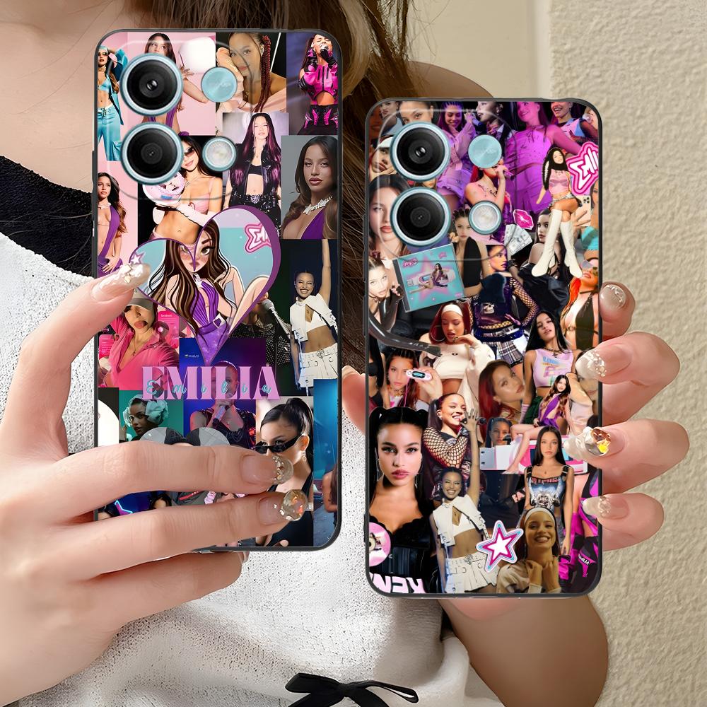 Emilia Cute Mernes Phone Case for Xiaomi Redmi Note 14 13 12 11 A5 3 2 1 Pro Plus 4G 5G Colour Printing Cover Luxury Pretty