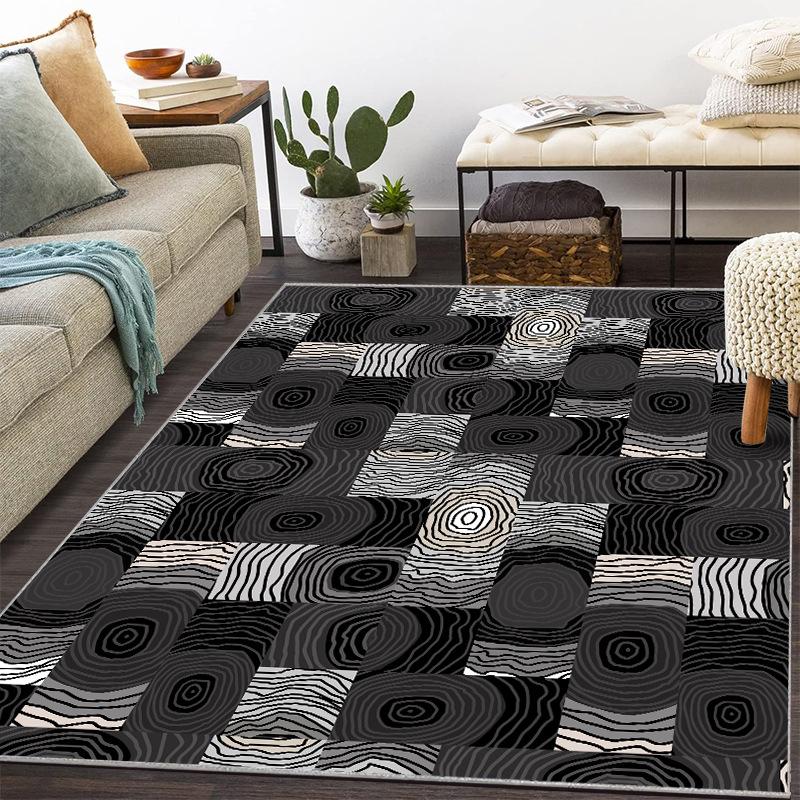 Tapijt in Scandinavische stijl Woonkamer Amerikaanse salontafel Bank Slaapkamer Etnische stijl Huis Vloermat