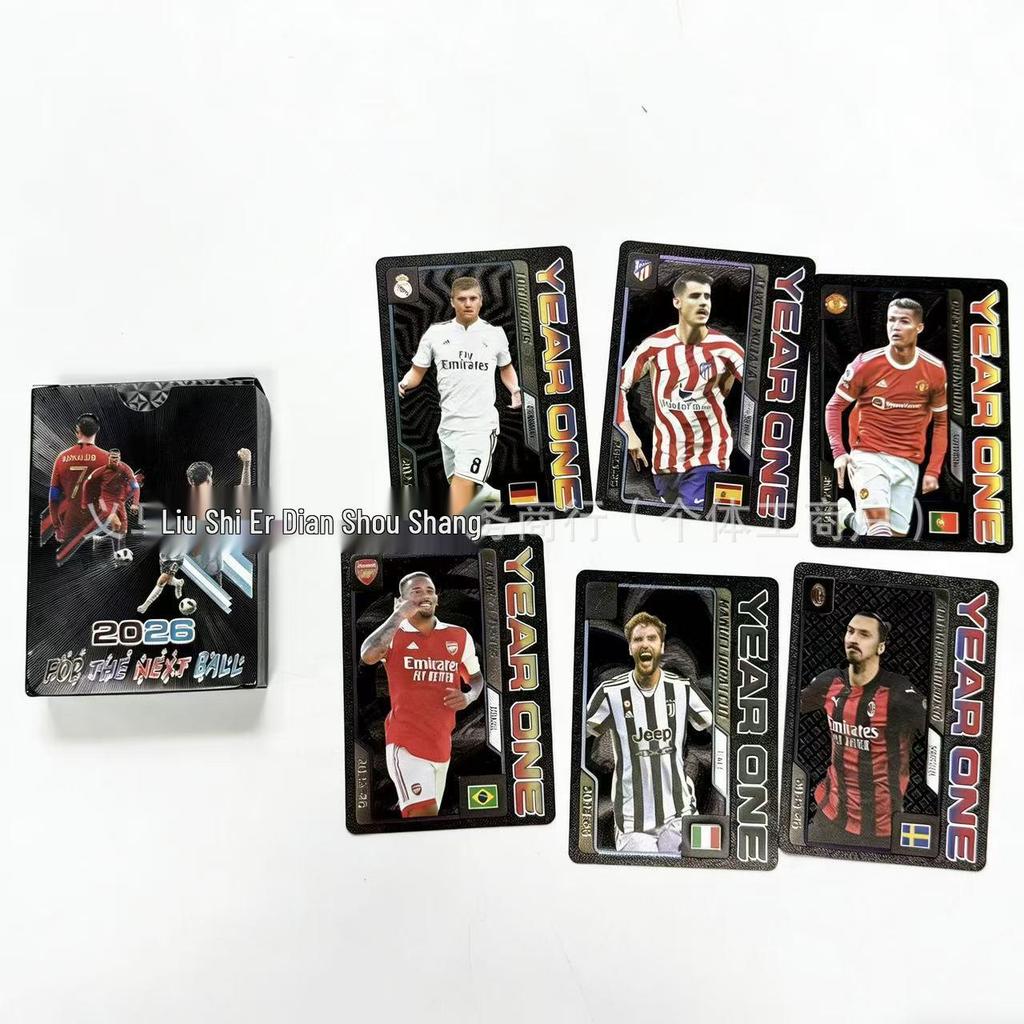 2026 World Cup Collectible Star Cards: Messi & Ronaldo in Gold Foil (55 sheets)