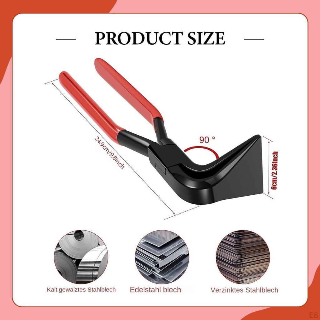 Hand Seamers Sheet Metal Tool Bender Industrial Multiuse Workplace Sturdy Home Manual