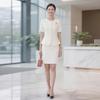 Toluoman Women's Summer Formal Two-Piece Suit Set