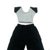 1/6 Female Action Figure Wardrobe, Short Sleeve T Shirt and Pants for 12'' Dolls