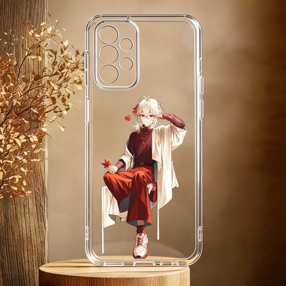 

Kaedehara Kazuha Genshin Phone Case For Samsung Galaxy A71,A70,A52,A51,A40,A30 Transparent Cover Samsung a10