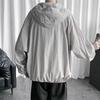 Simplicity Solid Color Hooded Ventilate Sunshade Sunscreen Comfortable Versatile Tracksuit Loose Men's Outerwear Summer 2024