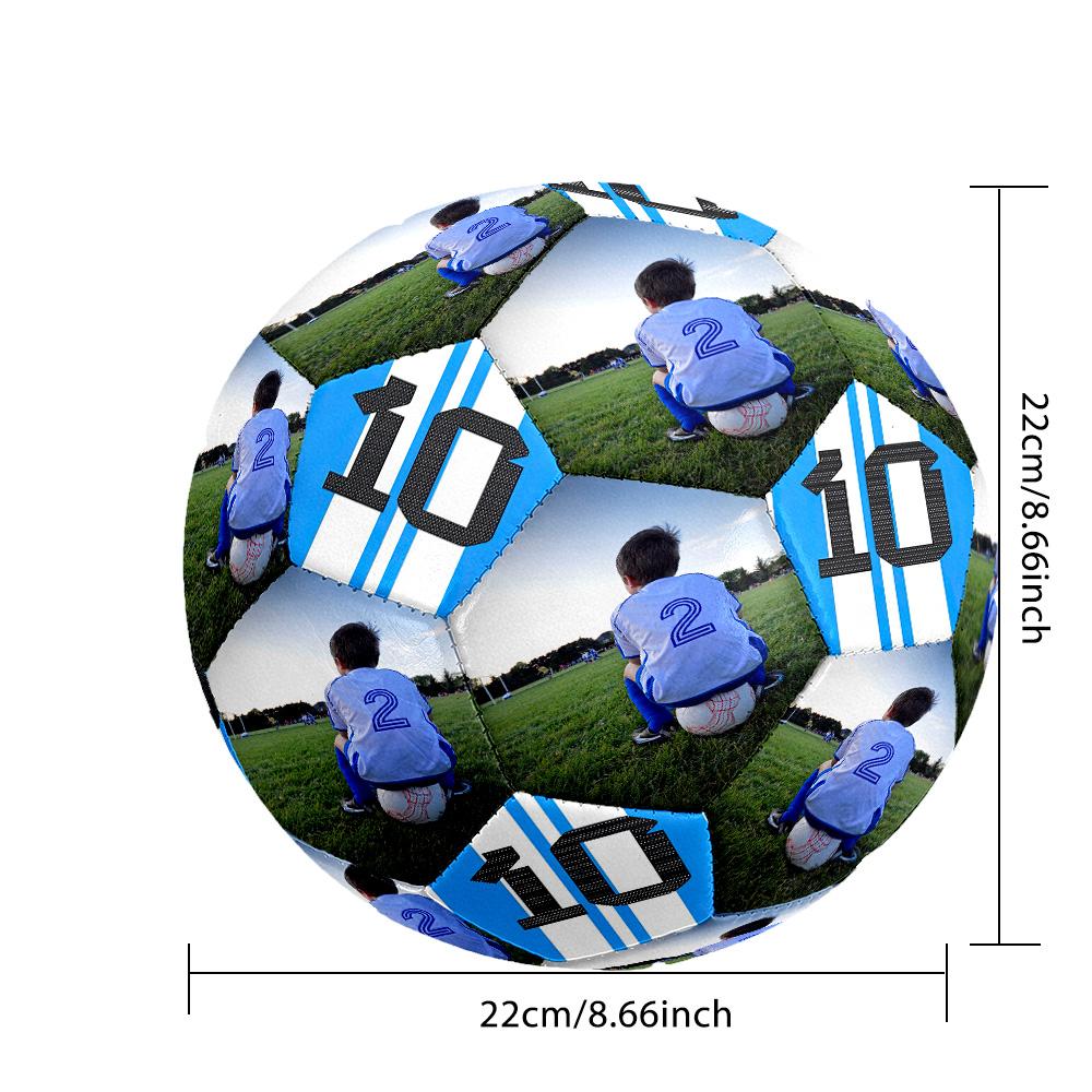 Soccer Player Personalized photo Size 5 Soccer football Machine-Stitched Indoor/Outdoor Training and Matches Perfect for Customized Gifts