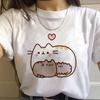 Für Frauen Kawaii Katzen mit Grafik Damen Top T-Shirt Harajuku süße Mädchen Streetwear lässige Damen Tops mit Y2k Motiv
