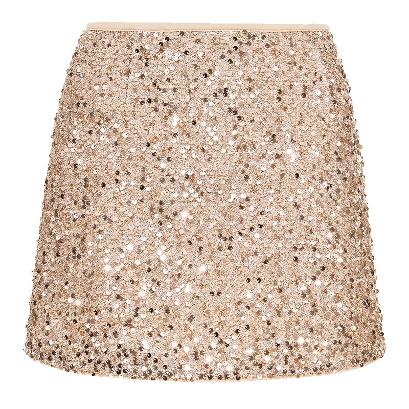 VEROMODA Sequin Slim Short Skirt
