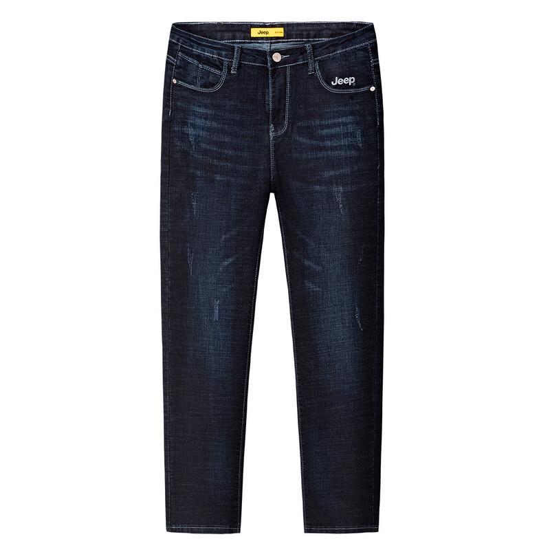 JEEP Men's Loose Straight-Leg Jeans