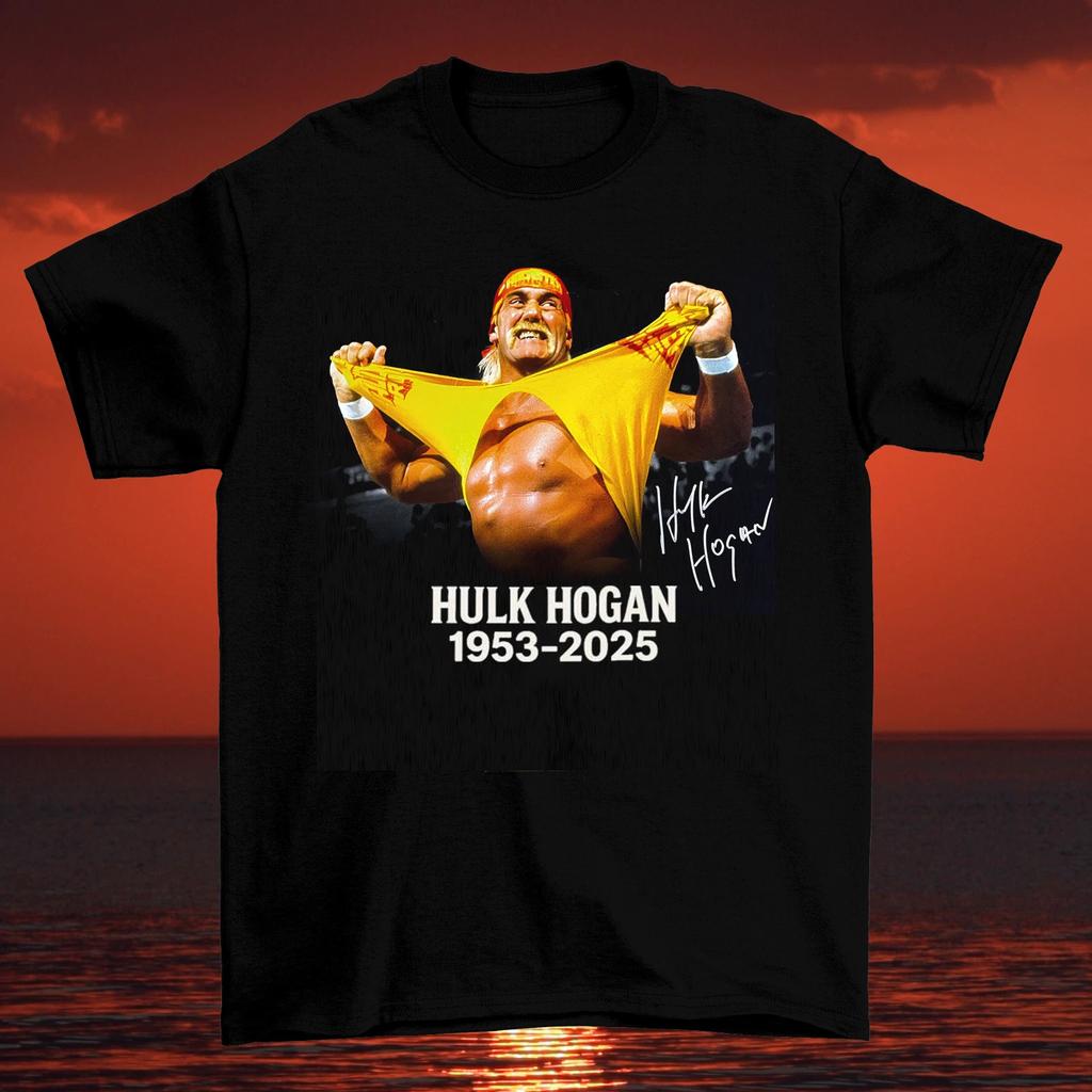 NEW Rip Hulk Hogan 1953-2025 T Shirt Black All Size S-5Xl Unisex T-Shirt