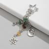 Sweet Simple Stars Moon Sun Pendant Keychain Creative Car Key Ring Exquisite Fashion Backpack Decoration Accessories Gifts