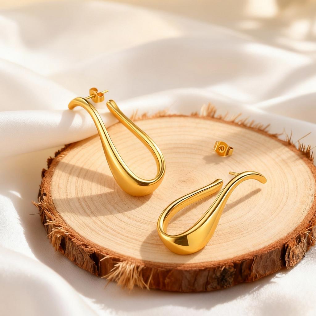 Stainless Steel Geometric Earrings for Women Irregular High-Quality Earrings Piercing Earrings Female Party Jewelry Gift