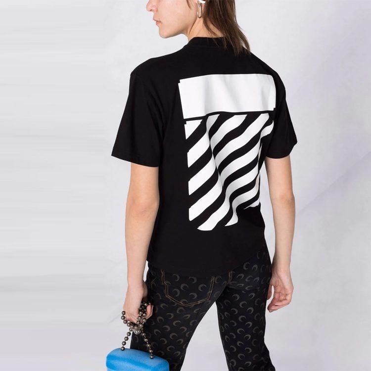 OFF WHITE FW21 T Shirt Women's Black OWAA049C99JER0011001