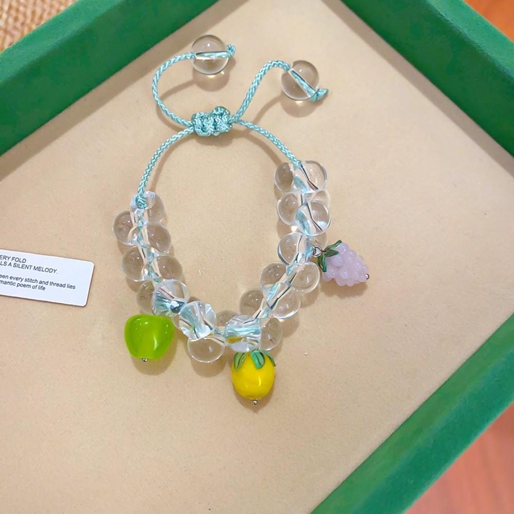 Beaded Simulation Fruit Bracelet Dopamine Summer Bohemian Jewelry Beads Bracelet Beach Jewelry