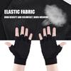 1 Pair Breathable Anti Slip Half Finger Gloves for Outdoor Cycling Climbing Sports(Black)