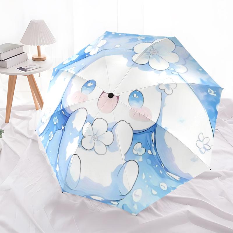 

1pc Cherry Blossom Festival Umbrella - Automatic Opening/Closing, Foldable Design, Outdoor Use, Gift for Fans & Travelers.A006