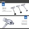 Yu Neng Concealed Manual Urinal Flush Valve
