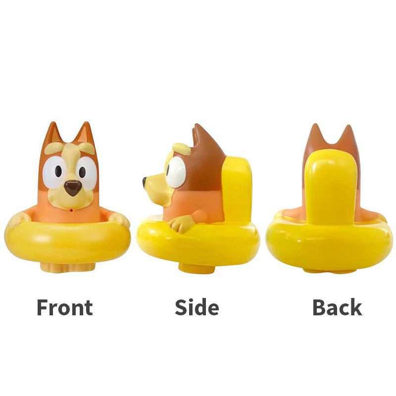 Bluey And Bingo Toys 3 Pcs/Set Anime Cartoon Figures Children Baby Bathing And Playing With Water Recreation Squirt Toy