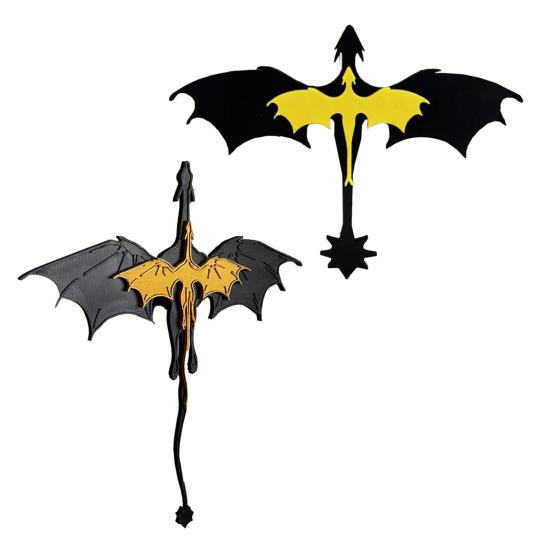 Book Insert Dragon Bookshelf Decoration Double Winged Dragon 3D Marker Bookshelf Insert Decoration Gift for Book Lovers