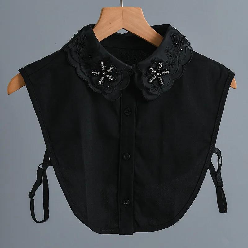Korean Style Shirt Detachable Collar for Women Formal Suit Fake Collar Removable White Neck Tie False Collar Decorative